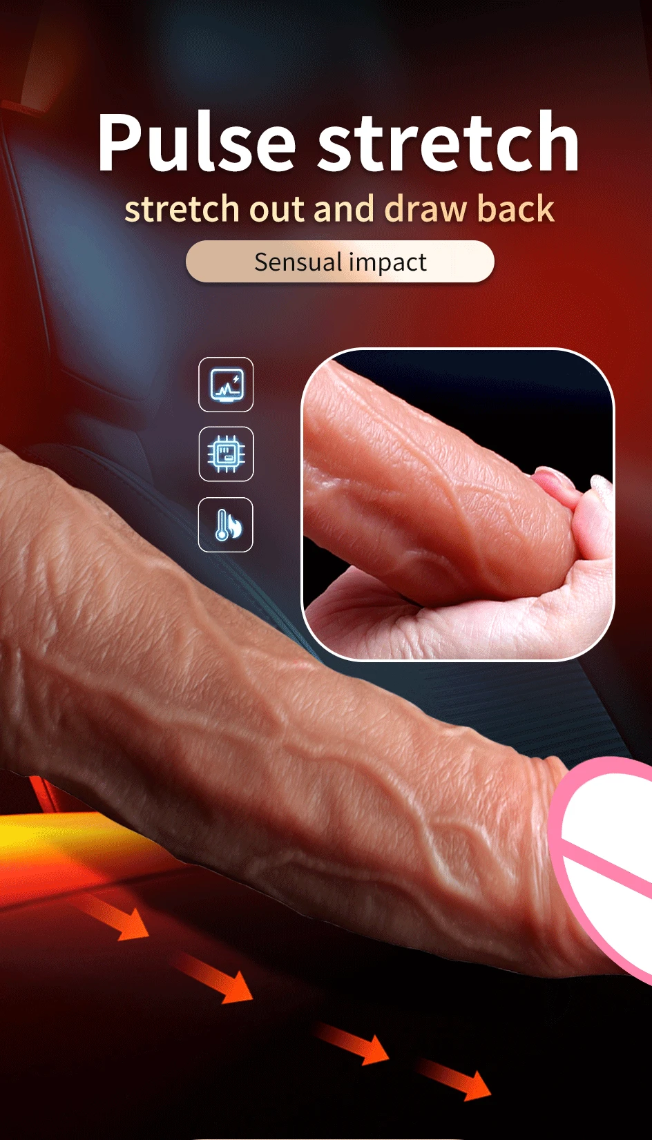 Realistic Dildo Sex Toys for Women Remote Control Telescopic Vibrating Heating Vibrators G Spot Clitoral Anal Stimulation Penis