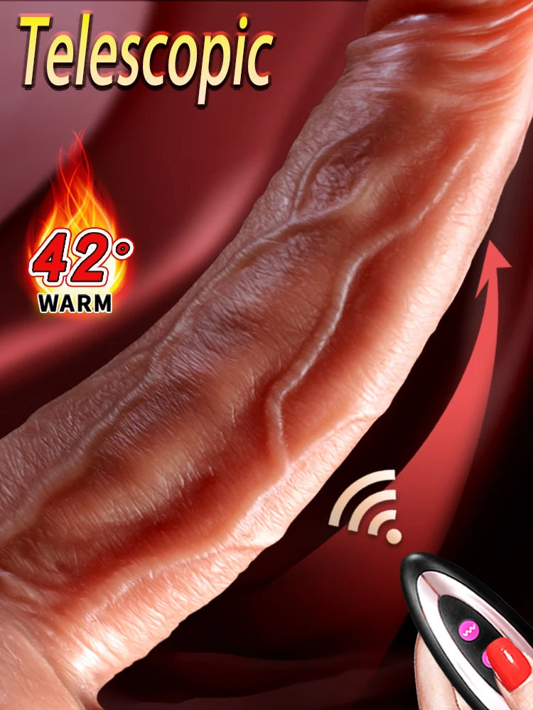 Remote control dildos for men and women, realistic penis telescopic vibrator, sex toys female masturbation vaginal anal vibrator Remote control dildos for men and women, realistic penis telescopic vibrator, sex toys female masturbation vaginal anal vibrator