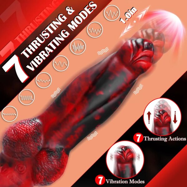 10.2 inch Thrusting Dildo Vibrator Realistic Huge Vibrating Penis Anal Stimulatior Monster Big Dildos with Remote Control