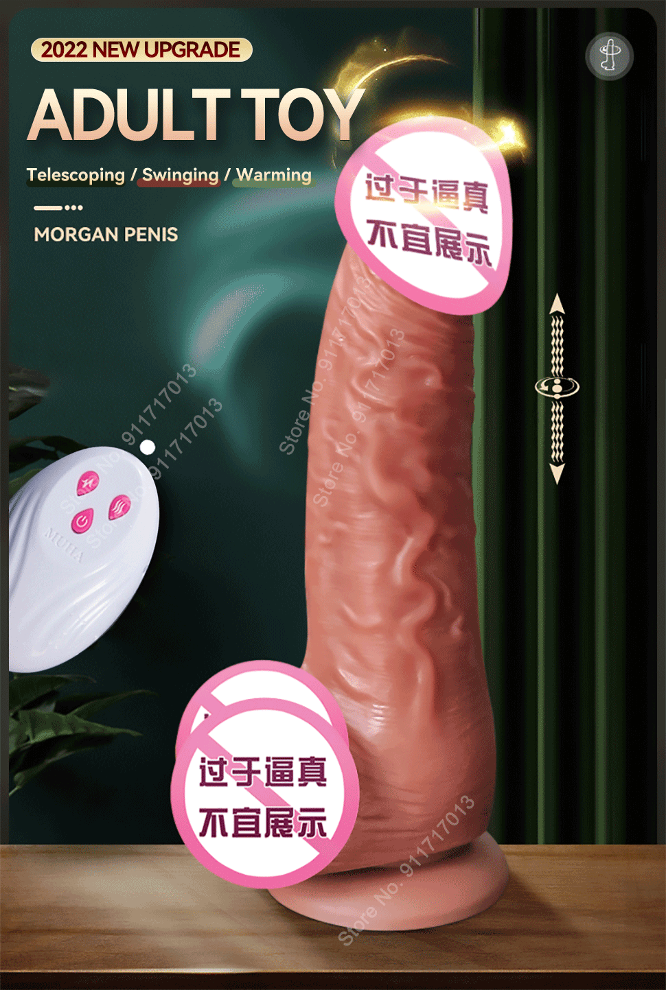 Wireless APP Remote Control Telescopic Dildo Vibrator Realistic Penis Suction Cup Masturbator Big Dick For Women Sex Toys Shop