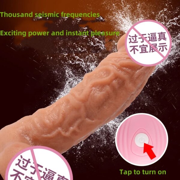 Realistic Dildo Vibrator for Women Sex Toys Heating Big Cock Remote Control Penis Telescopic Vibrators Anal Female Stimulator
