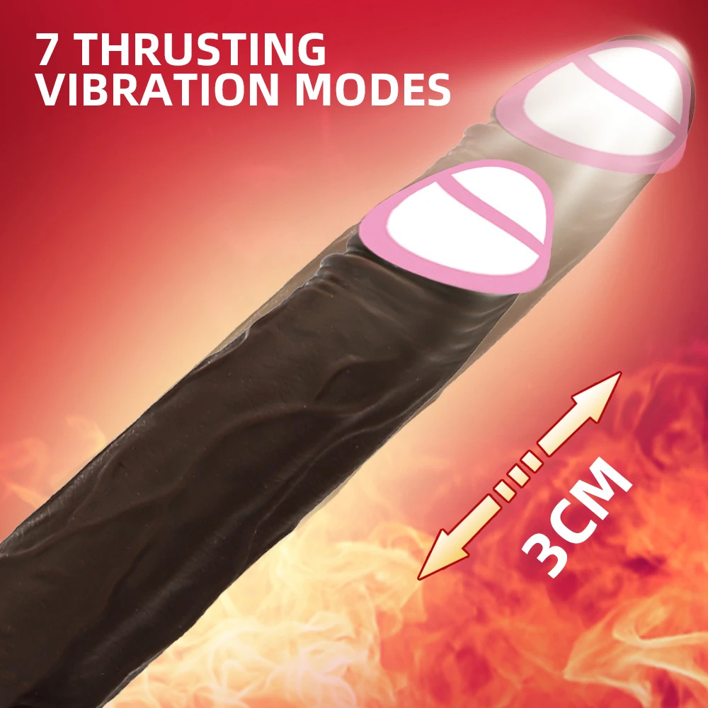 Huge Realistic Dildo Vibrator for Women Sex Toys Heating Big Dick Remote Control Penis Telescopic Anal Female Stimulator