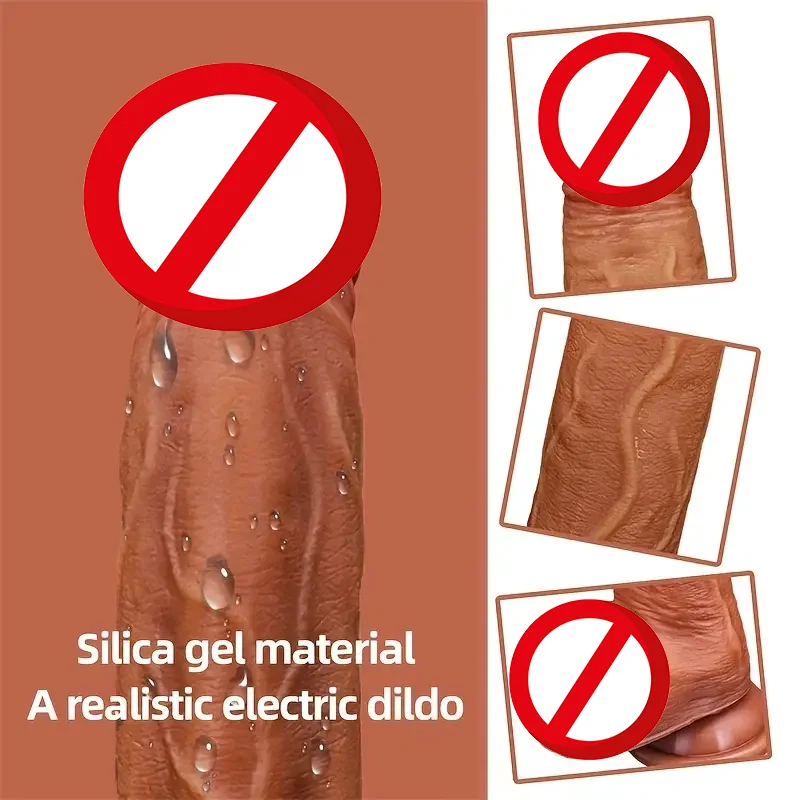 Thrusting Realistic Dildo Vibrator Anal Plug With Vibration Telescopic Mode Female For Pleasure Sex Toy With Suction Or Manually