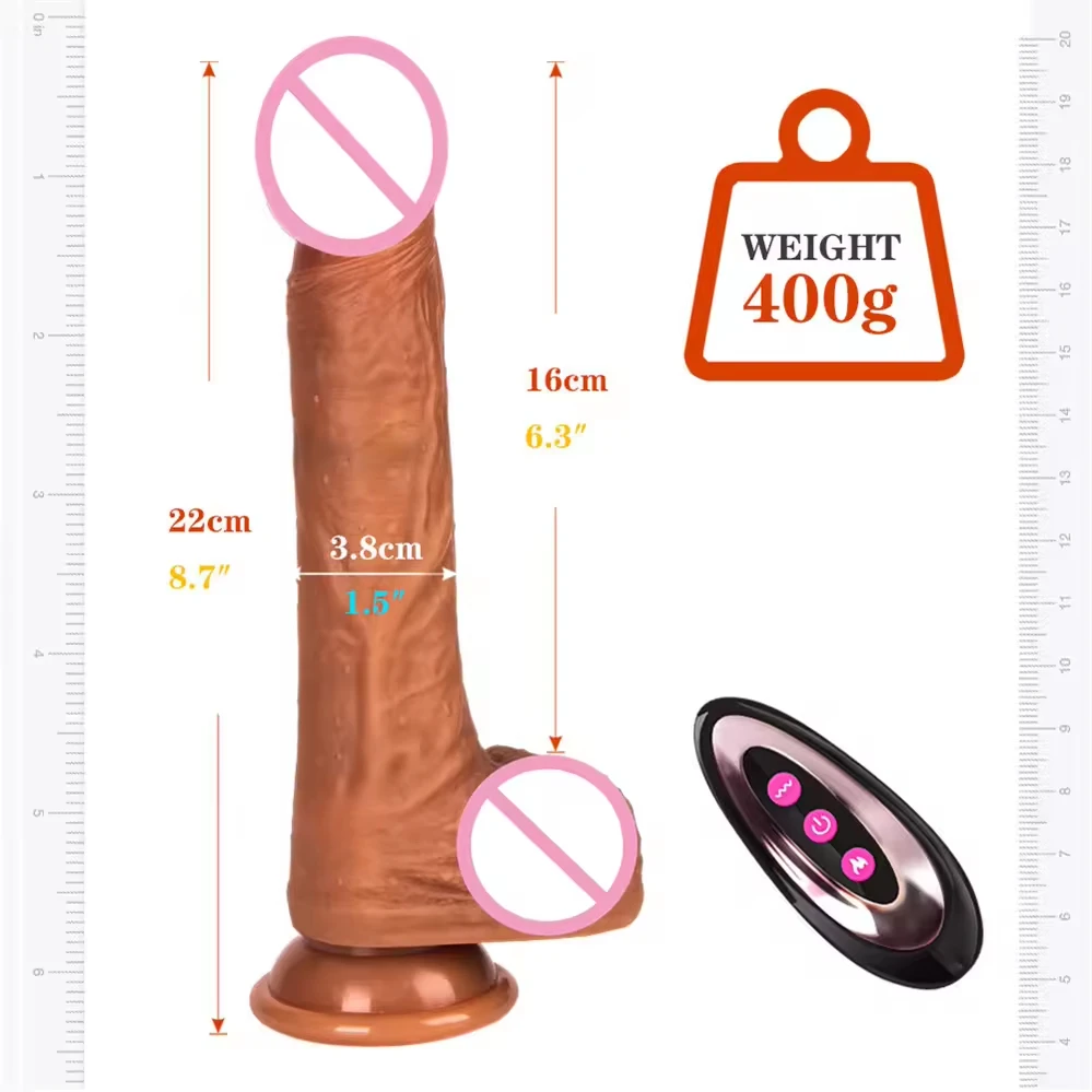 Realistic Dildo Vibrator for Women Heating Big Cock Remote Control Penis Telescopic Vibrator Female Masturbation Aldult Sex Toys