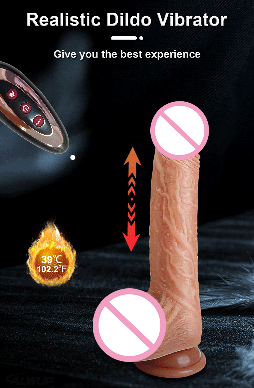 Realistic Dildo Vibrator Big Penis Telescopic Heating Silicone Female  APP Remote Control Dildos  for Women Sex Toys