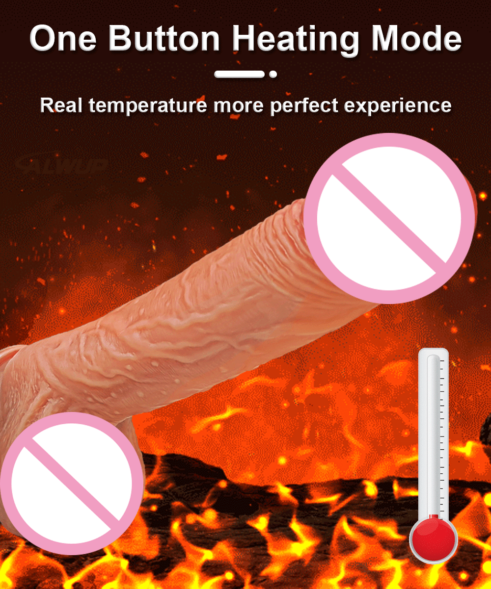 Realistic Dildo Vibrator Big Penis Telescopic Heating Silicone Female  APP Remote Control Dildos  for Women Sex Toys