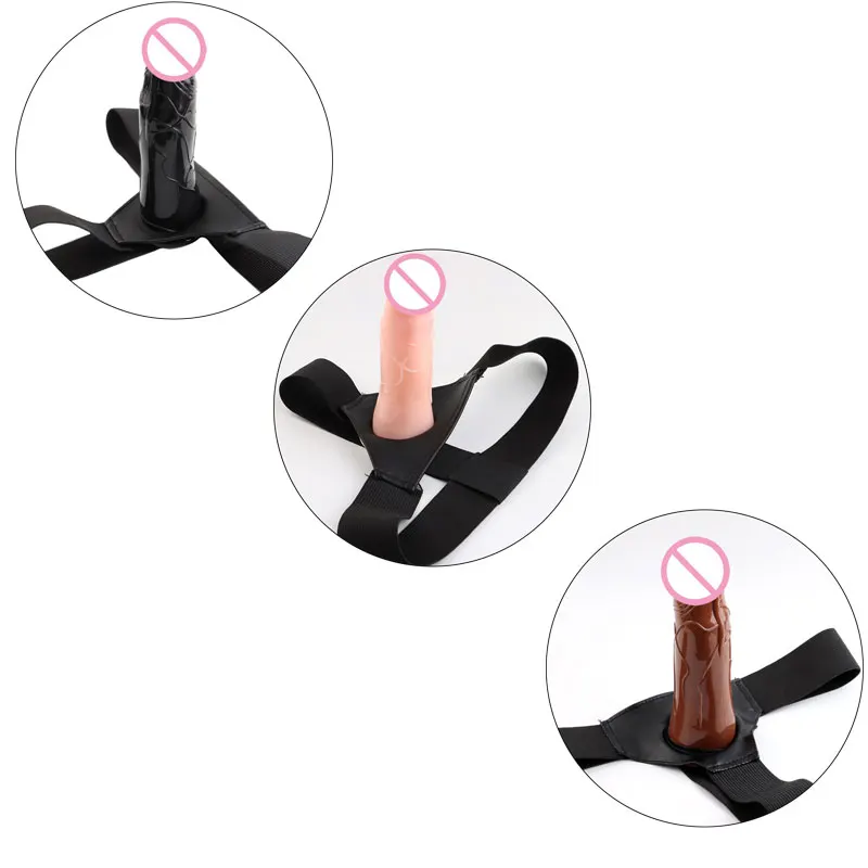 Hollow Strap On Dildo Realistic Strap On Harness Suction Cup Anal Dildo Penis Unisex Sex Toys For Women Men Lesbian Masturbator
