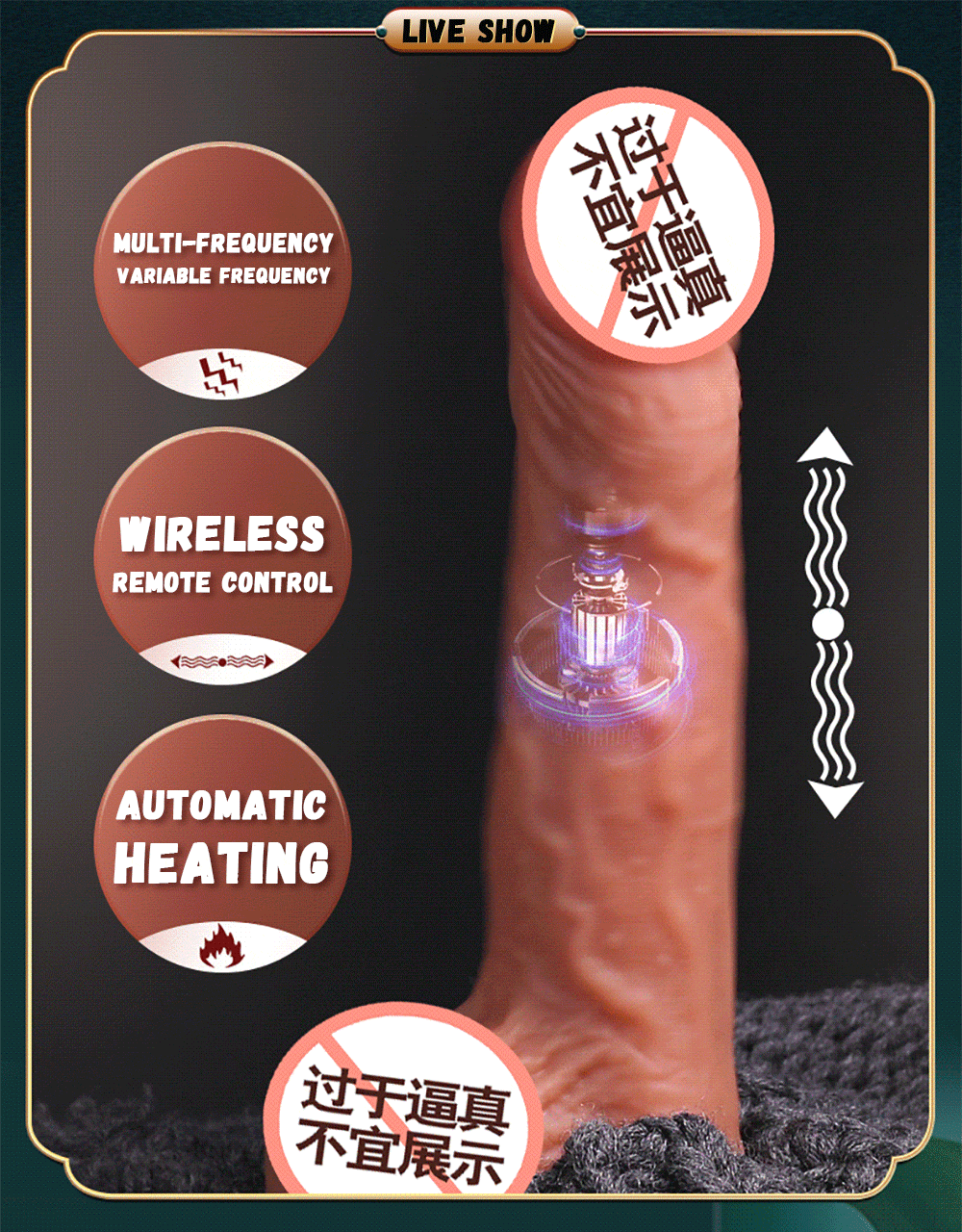 Thrusting Rotation Vibrator Remote Control Dildo Realistic Penis Sex Toy for Women Adult Suction Cup Masturbator Couple Big Dick