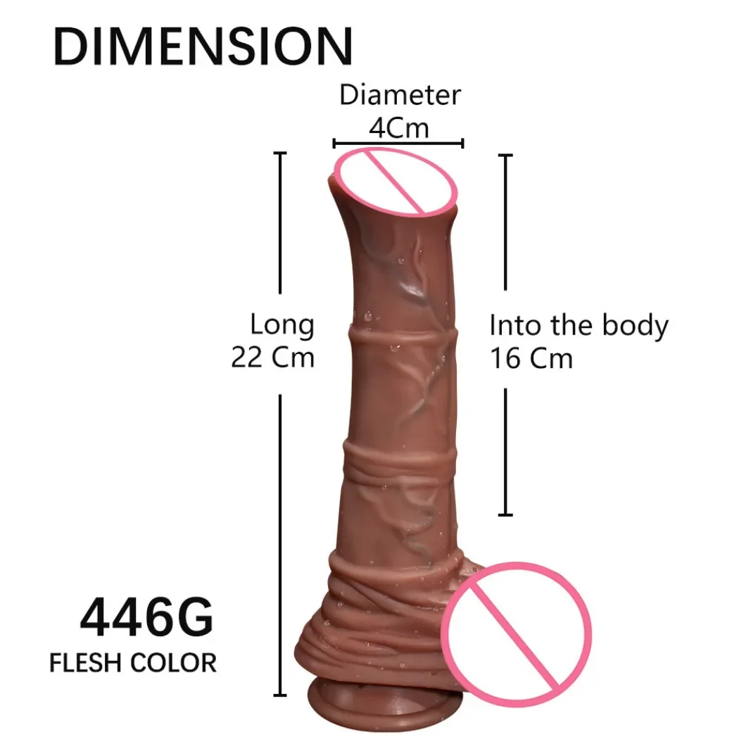 Monster Horse Telescopic Swing Vibration with Suction Cup Heating Penis Realistic Dildo Remote Control Sex Toy Women Masturbator