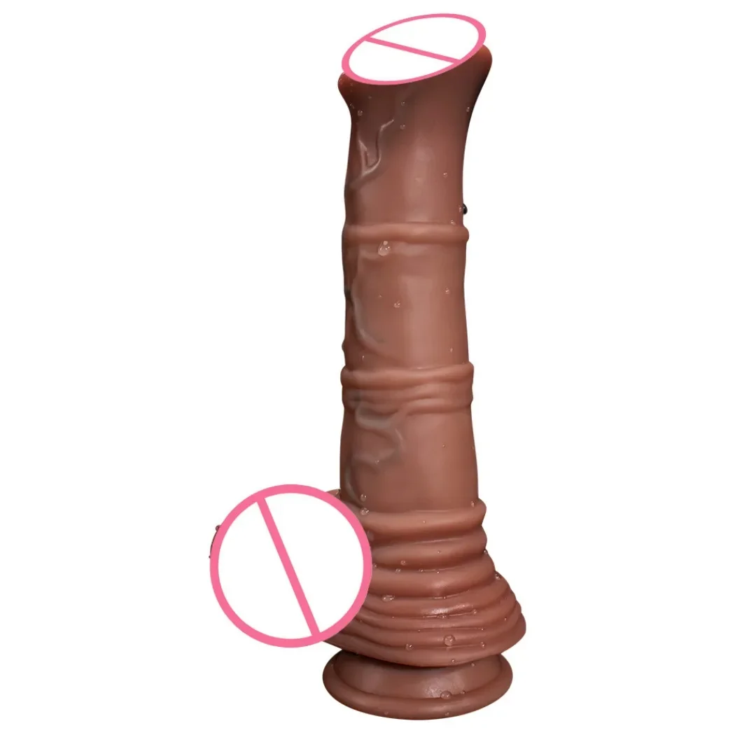 Monster Horse Telescopic Swing Vibration with Suction Cup Heating Penis Realistic Dildo Remote Control Sex Toy Women Masturbator