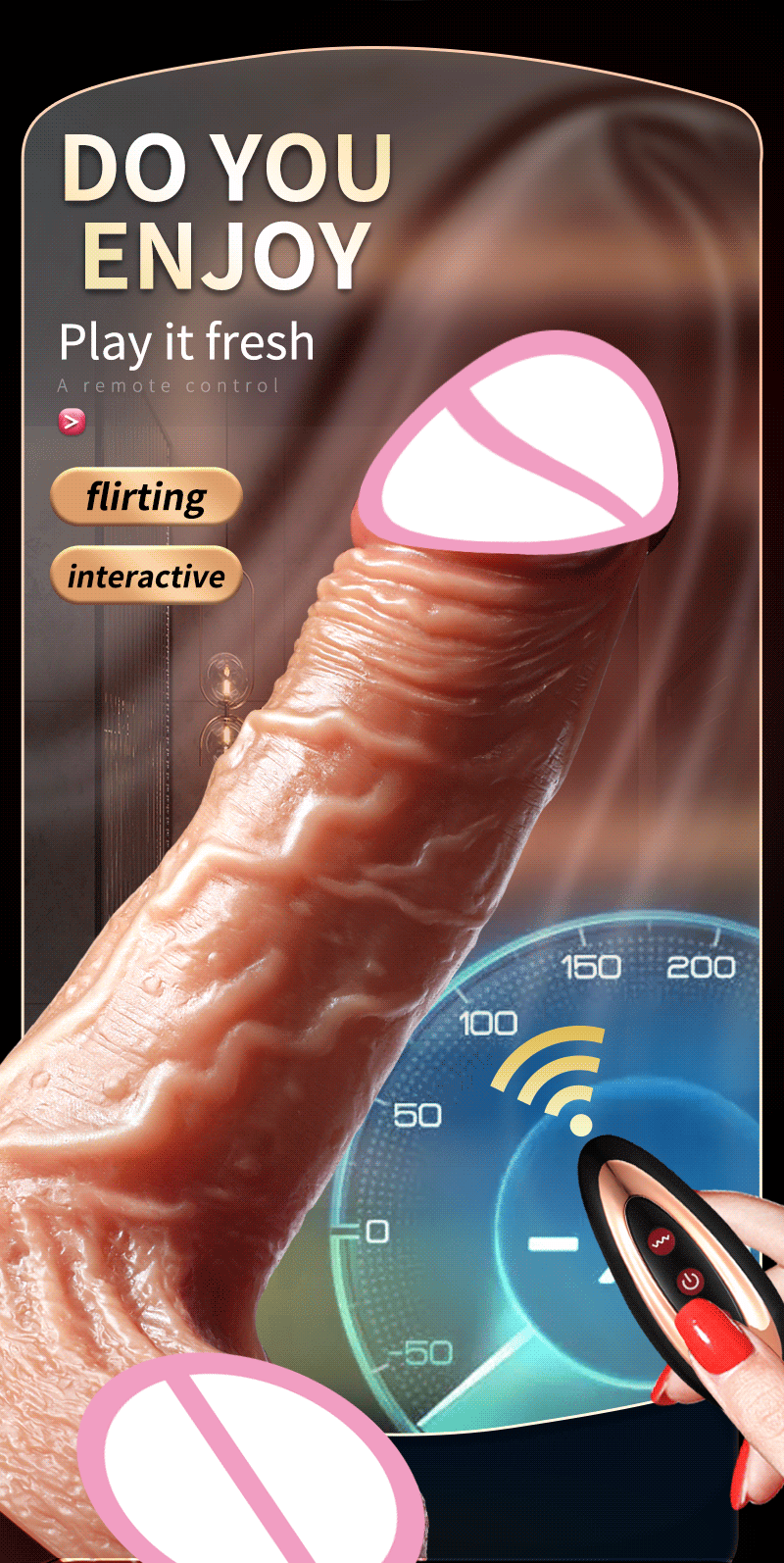 APP Control Thrusting Vibrator Female Masturbation Realistic Heating Vibrating Dildo Sex Toy Anal Clitoral G-spot Stimulation APP Control Thrusting Vibrator Female Masturbation Realistic Heating Vibrating Dildo Sex Toy Anal Clitoral G-spot Stimulation