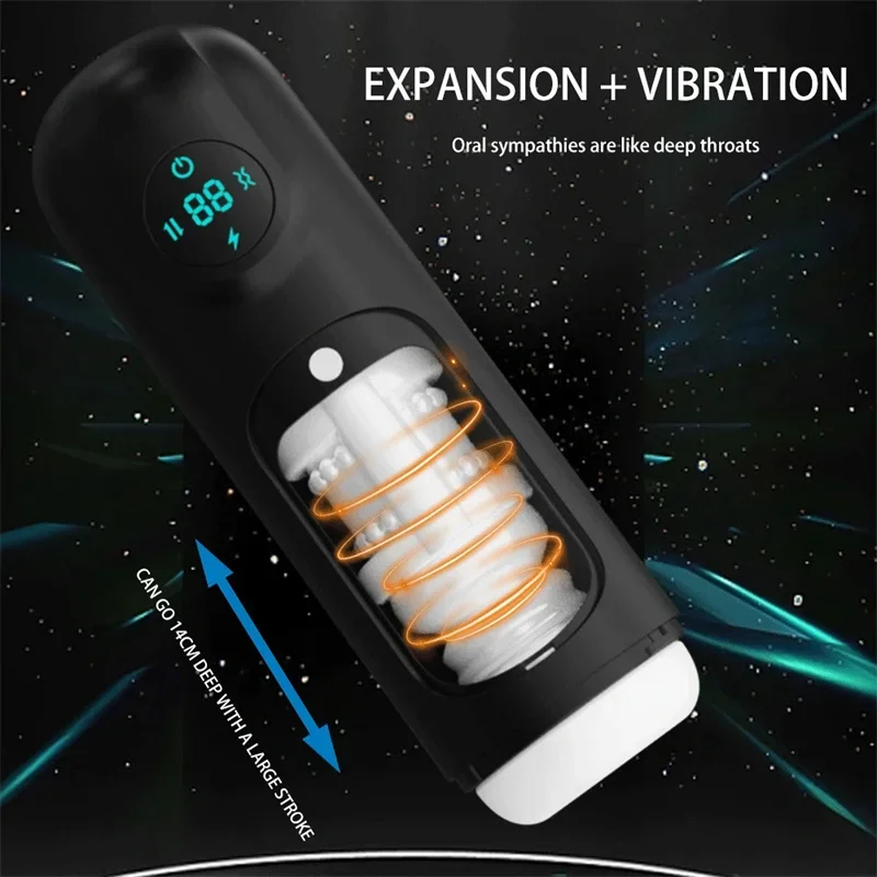 Automatic Sucks Male Masturbator Double Penatration Adult Sex Toys Gag In Mouth Blowjob False Vagina Pusy Erotic Goods Toys