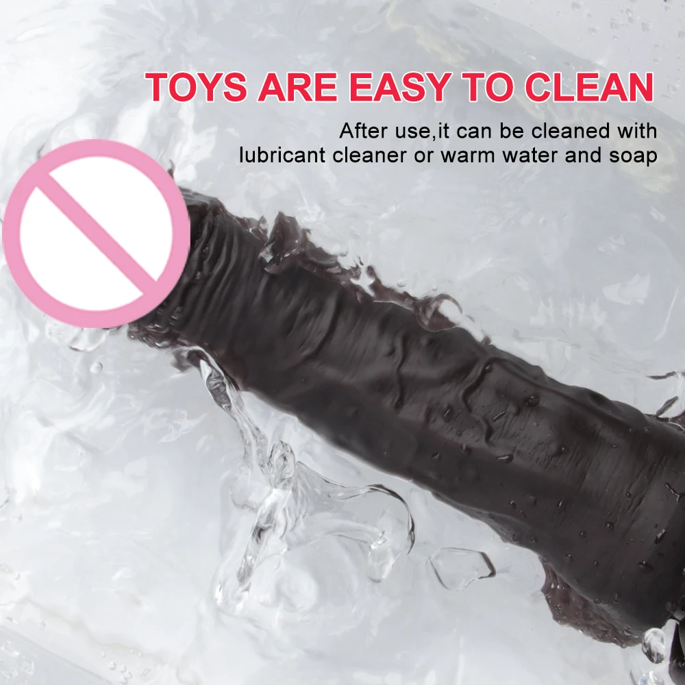 Black Skin Dildo For Women Rubber Realistic Penis Remote Control Telescopic And Heating Dildo Vibrator Female Sex Toys Real Cock