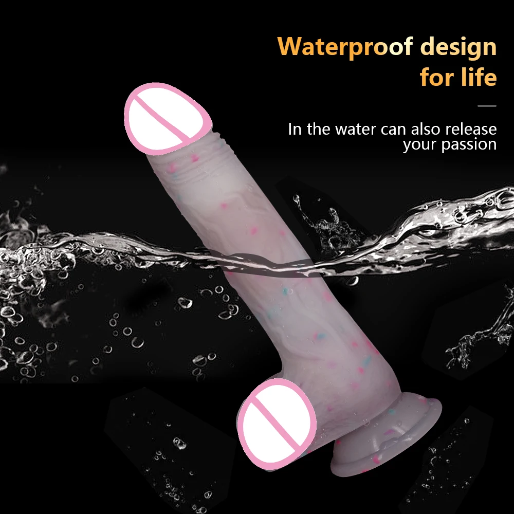Realistic Big Dildo Vibrator Penis Telescopic Swing Fake Dick Remote Control Vibration Female Masturbation Sex Toys for Women