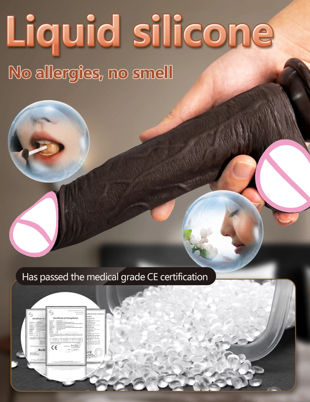 Realistic Big Dildo Vibrator Penis Telescopic Swing Fake Dick Remote Control Vibration Female Masturbation Sex Toys for Women