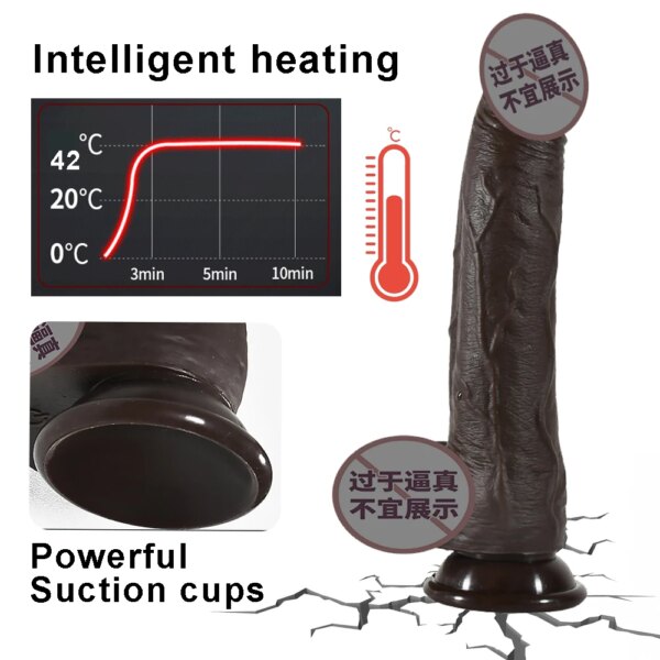 Telescopic Rotation Vibrator for Women Realistic Anal Dildo Sex Toys Cock With Suction Cup Heating Penis Remote Control Vibrator