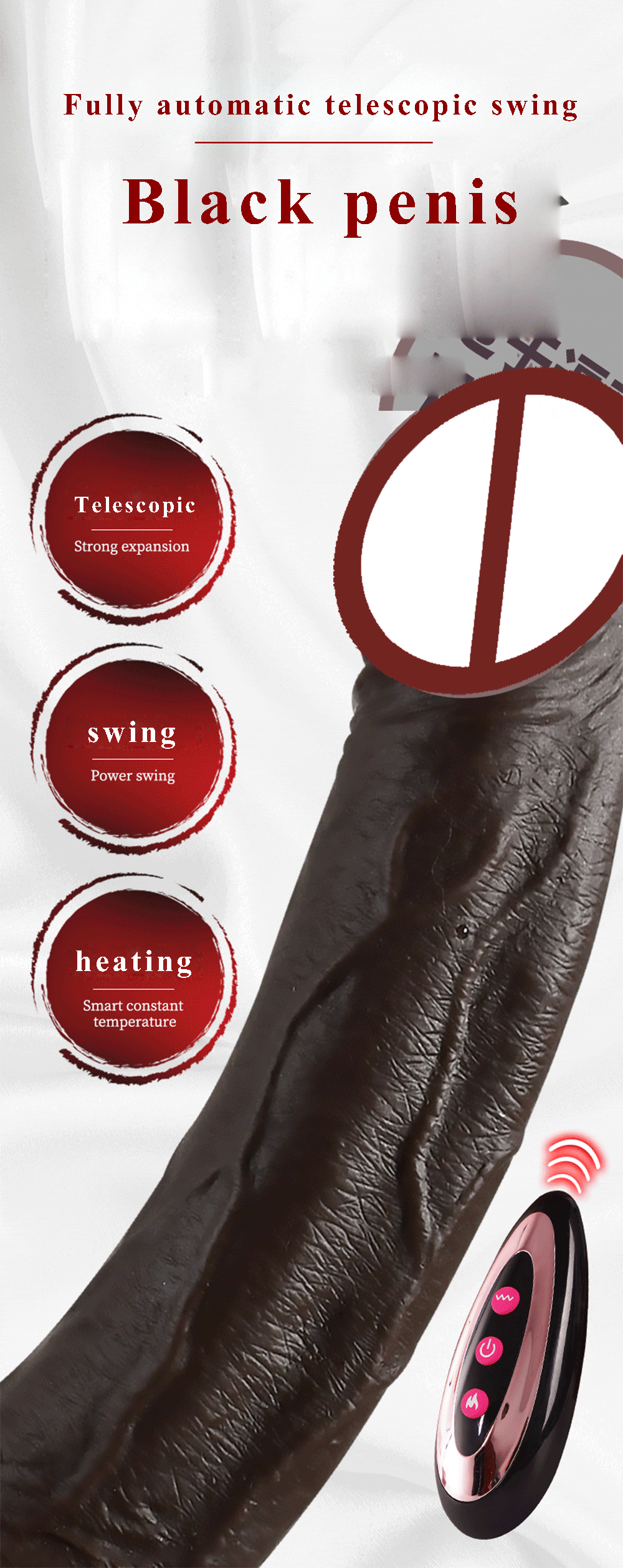 Telescopic Rotation Vibrator for Women Realistic Anal Dildo Sex Toys Cock With Suction Cup Heating Penis Remote Control Vibrator