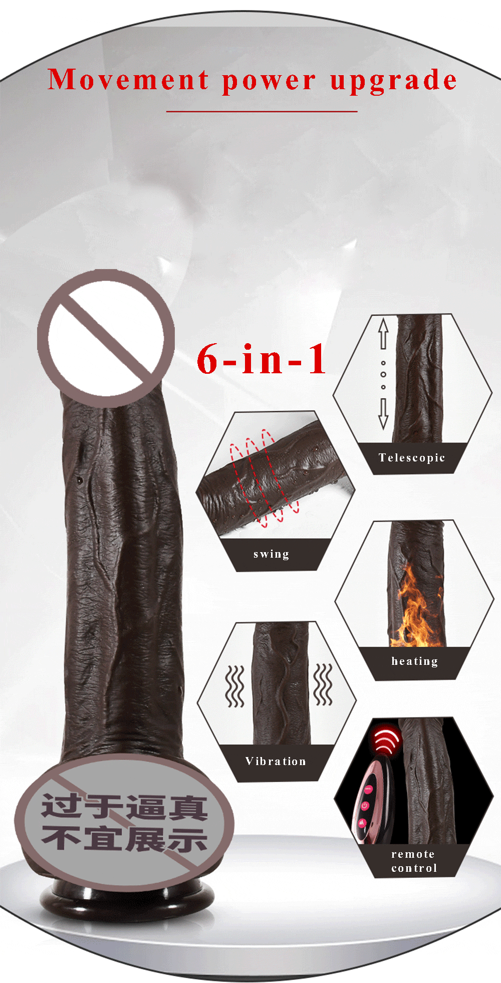 Telescopic Rotation Vibrator for Women Realistic Anal Dildo Sex Toys Cock With Suction Cup Heating Penis Remote Control Vibrator