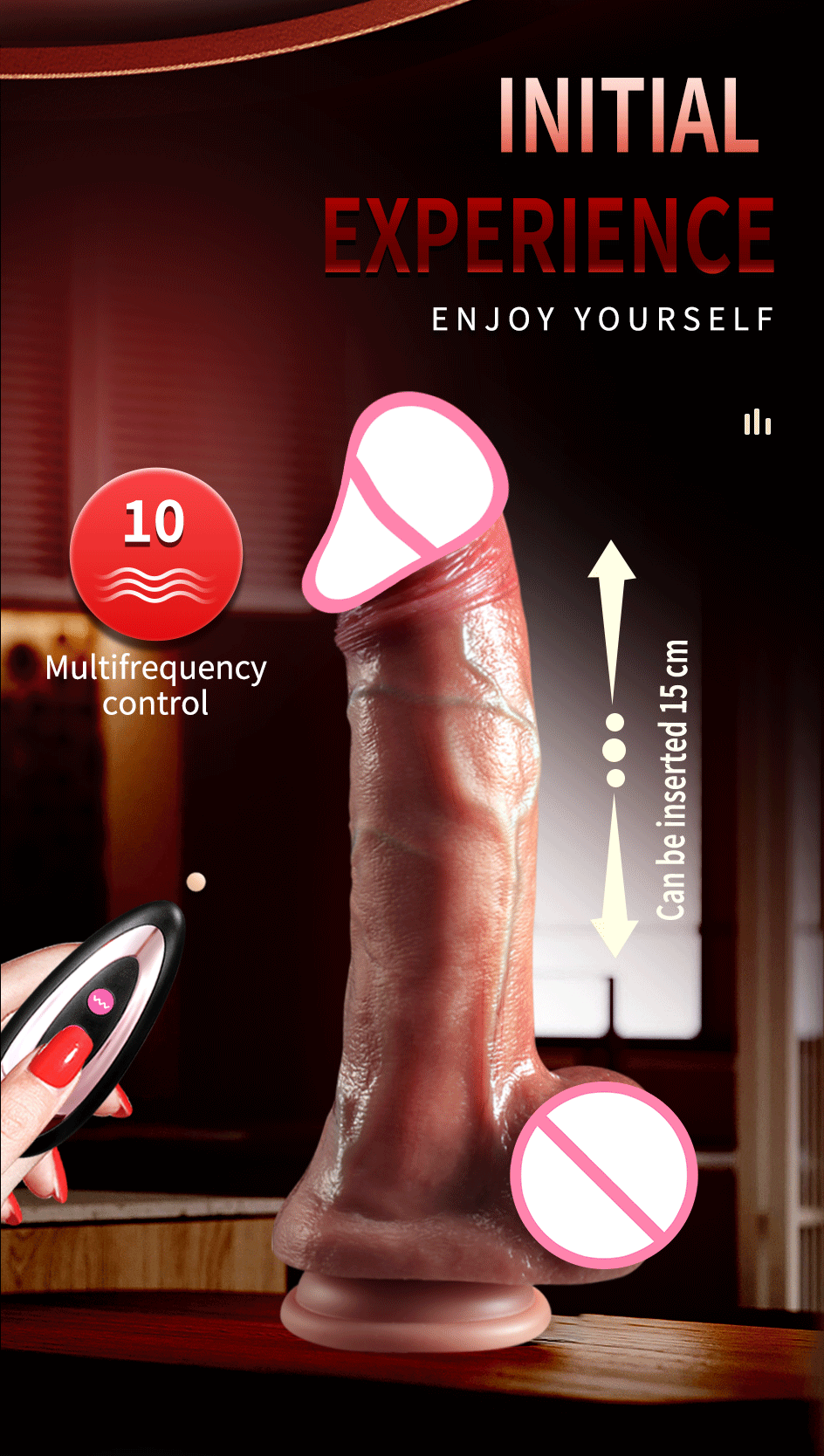 Thrusting Realistic Dildo Vibrators for Women 4 in 1 Penis Heating Vibrating Massager with Remote Control Sex Toys Machine