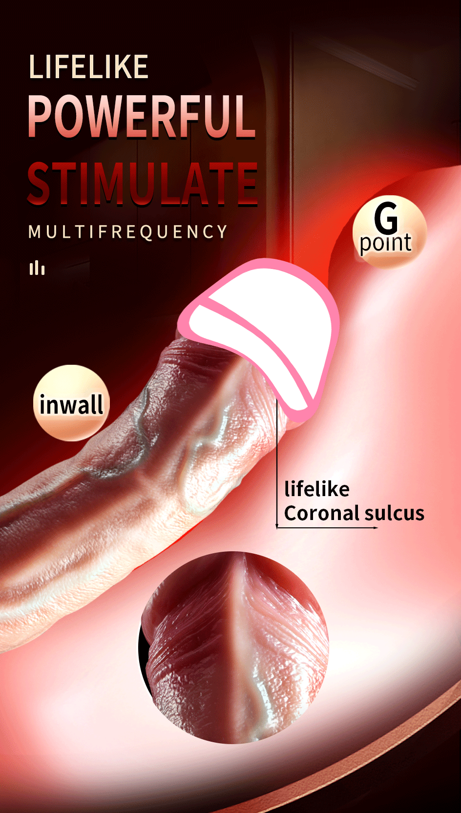 Thrusting Realistic Dildo Vibrators for Women 4 in 1 Penis Heating Vibrating Massager with Remote Control Sex Toys Machine