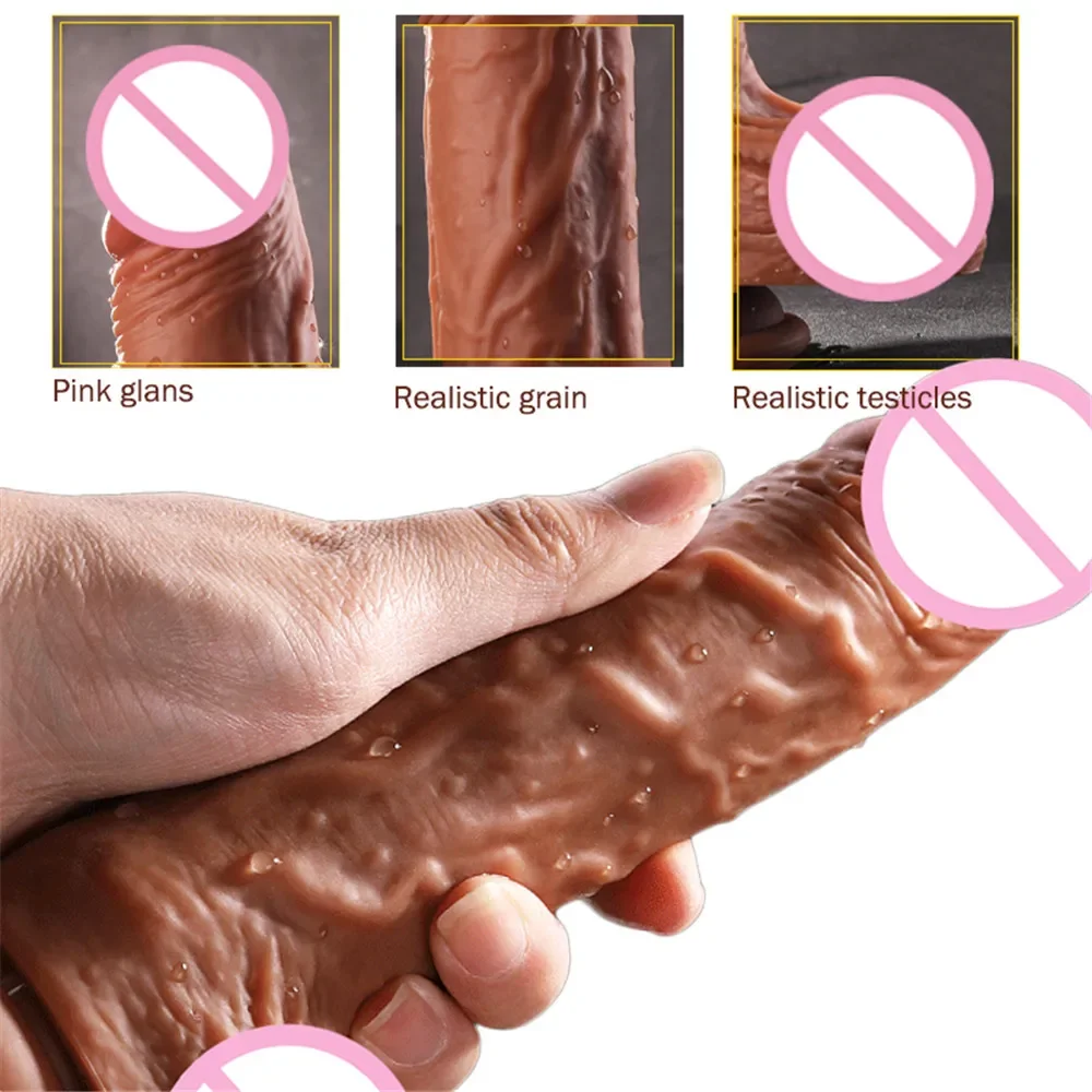 Remote Control Realistic Soft Dildo Vibrator Adult Sex Toys for Woman Telescopic Rotation Big Penis Vagina Female Masturbation