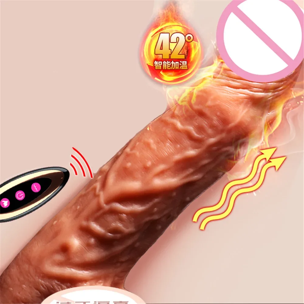 Remote Control Realistic Soft Dildo Vibrator Adult Sex Toys for Woman Telescopic Rotation Big Penis Vagina Female Masturbation