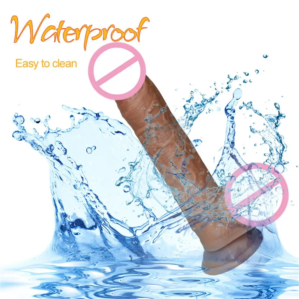 Remote Control Realistic Soft Dildo Vibrator Adult Sex Toys for Woman Telescopic Rotation Big Penis Vagina Female Masturbation