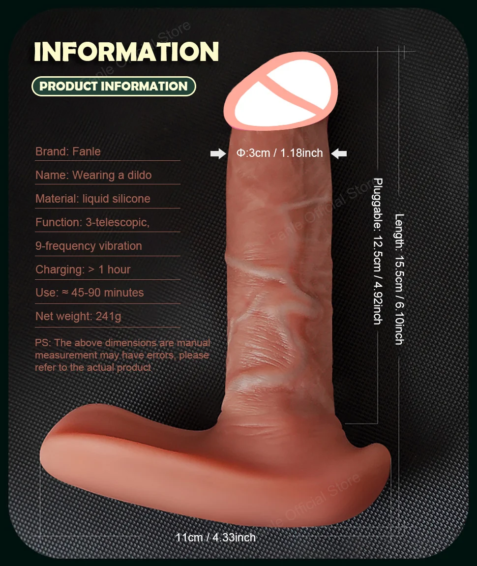 Remote Control Wearable Vibrator for Women Realistic Dildos Telescoping Thrust Panty Vibrating Vaginal Stimulator Adult Sex Toy