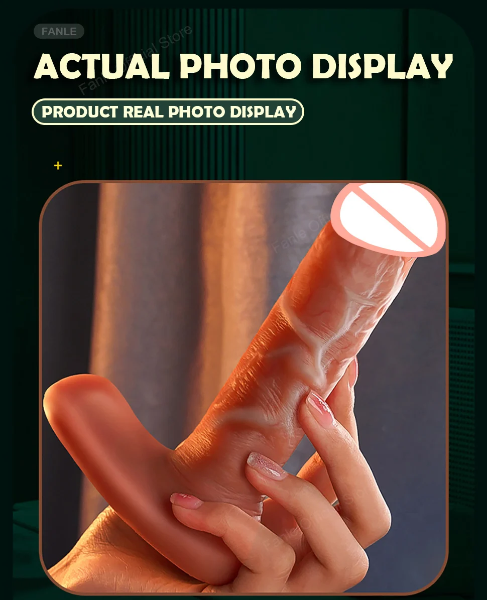 Remote Control Wearable Vibrator for Women Realistic Dildos Telescoping Thrust Panty Vibrating Vaginal Stimulator Adult Sex Toy