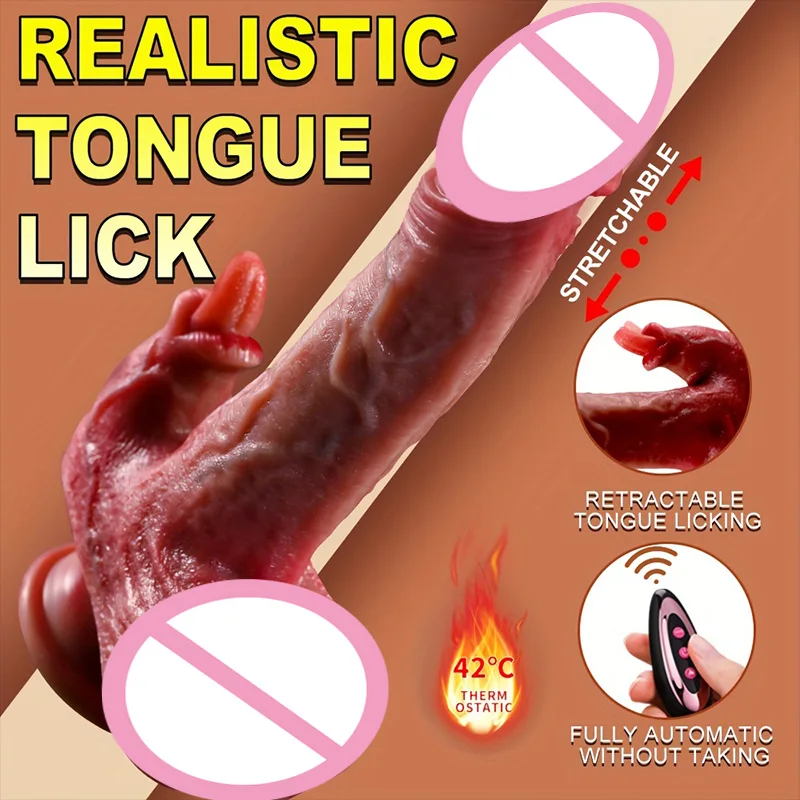 Thrusting Dildo Remote Control Dildo Vibrator Realistic Penis Licking Clitoris Masturbator Erotic Dick Adult for Women Sex Toys Thrusting Dildo Remote Control Dildo Vibrator Realistic Penis Licking Clitoris Masturbator Erotic Dick Adult for Women Sex Toys