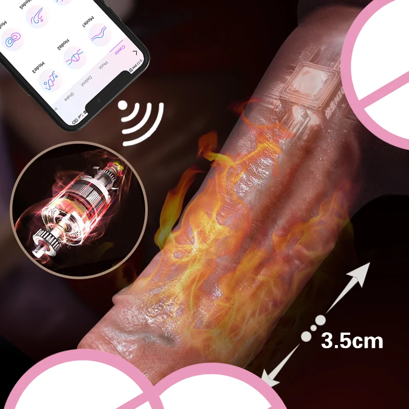 Wireless Telescopic Vibrator Realistic Dildo Female Masturbation Suction Cup Heating Penis Remote Control Dick For Women Sex Toy Wireless Telescopic Vibrator Realistic Dildo Female Masturbation Suction Cup Heating Penis Remote Control Dick For Women Sex Toy