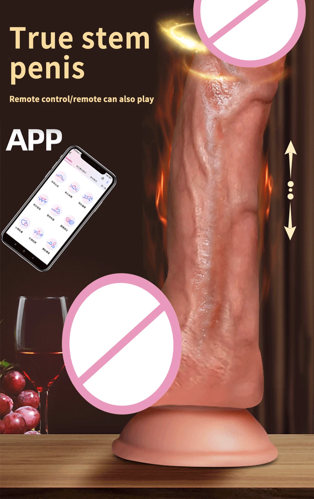 Wireless Telescopic Vibrator Realistic Dildo Female Masturbation Suction Cup Heating Penis Remote Control Dick For Women Sex Toy Wireless Telescopic Vibrator Realistic Dildo Female Masturbation Suction Cup Heating Penis Remote Control Dick For Women Sex Toy