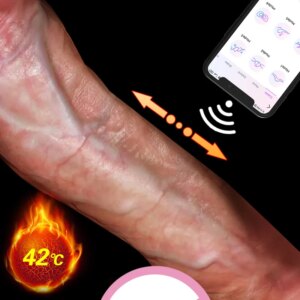 Wireless Telescopic Vibrator Realistic Dildo Female Masturbation Suction Cup Heating Penis Remote Control Dick For Women Sex Toy