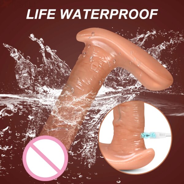 Remote Control Realistic Thrusting Dildo for Women Clitoris Stimulation Heating G Spot Big Penis Skin Feeling Female Vibrator