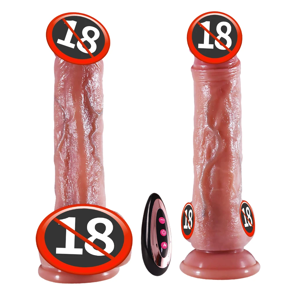 Big Thrusting Dildo for Women Remote Control Vibrator Suction Cup Realistic Penis Automatic Telescopic Rotating Heated Sex Toys Big Thrusting Dildo for Women Remote Control Vibrator Suction Cup Realistic Penis Automatic Telescopic Rotating Heated Sex Toys