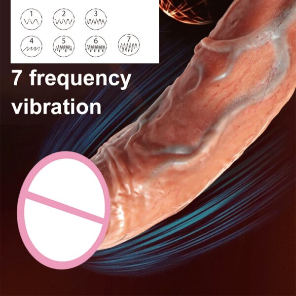 Thrusting Swing Dildo Wireless Remote Control Vibrator Realistic Penis Gay Suction Cup Masturbator Big Dick For Women Sex Toys