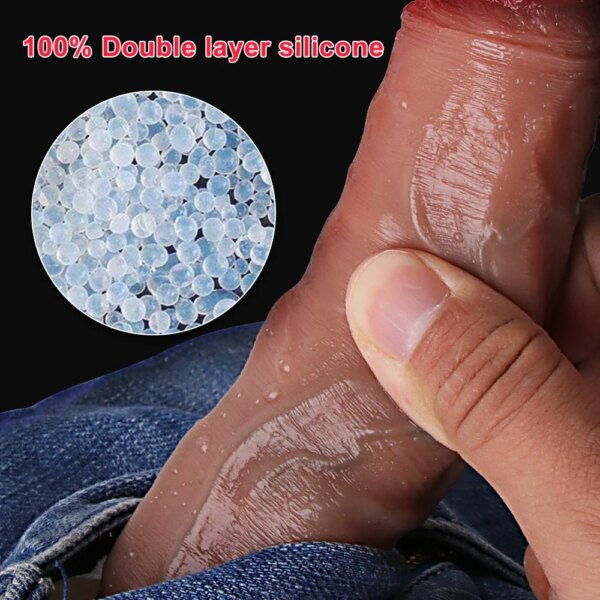 Realistic Dildo Vibrator For Women Powerful Dildos Sex Toys Heating Cock Remote Control Penis Vibrators Telescopic Sex Machine