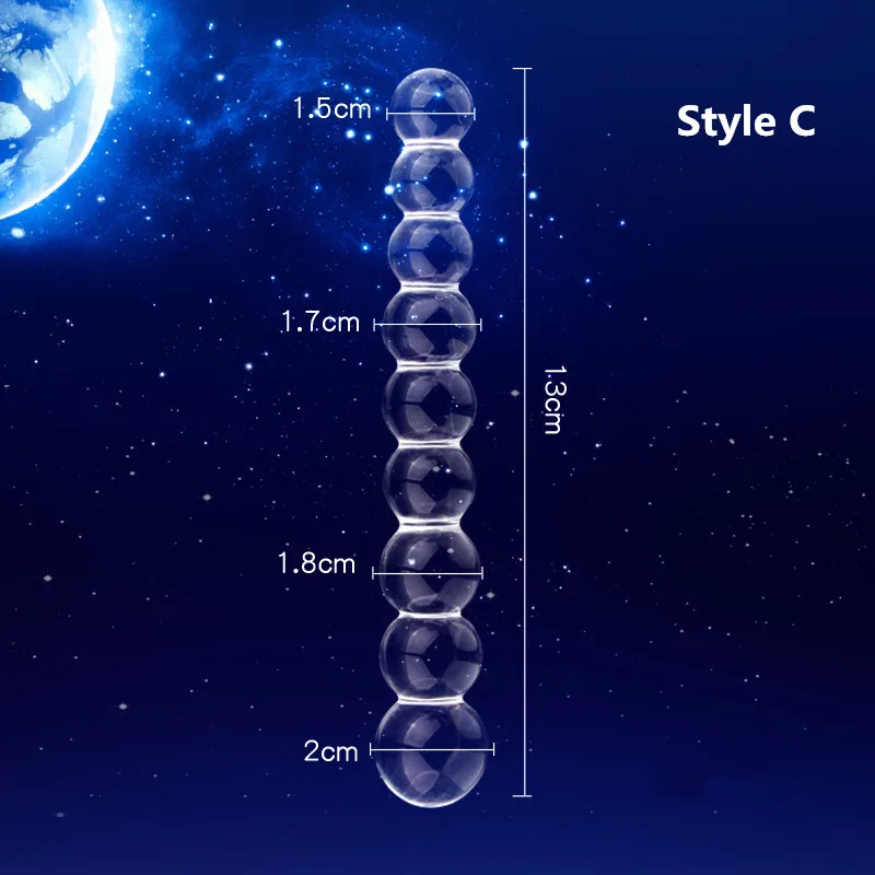 Erotic Pyrex Glass Dildo Anal Bead Butt Plug For Fetish Bdsm Bondage Couples Flirting Adults Games Sex Toys For Women Men Gay