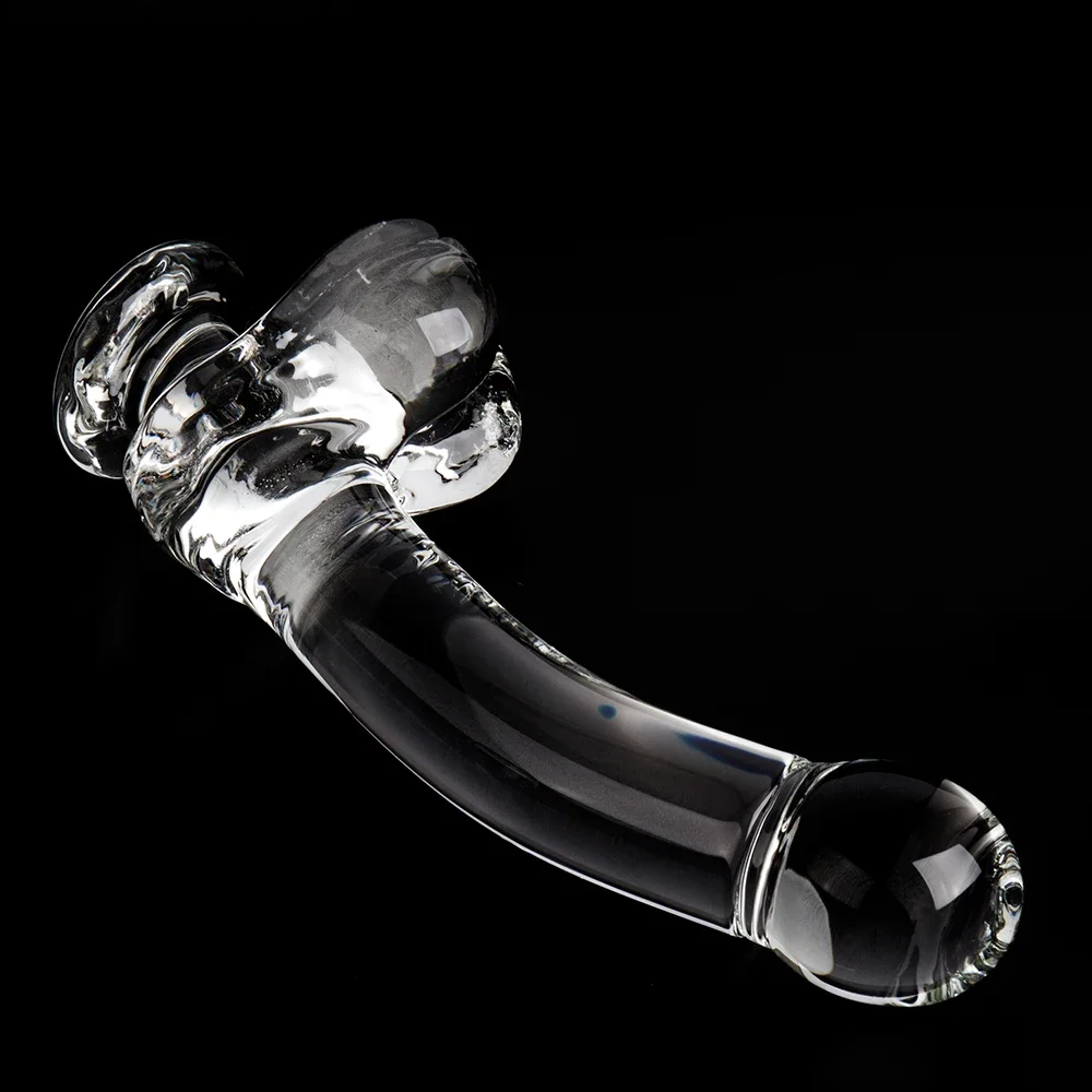 9 Inch Big Glass Dildo Gode Clear Pyrex Glass Large Dick Huge Dildo Realistic Strapon Penis Adult Supplies Sex Toys for Woman