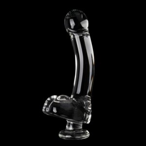 9 Inch Big Glass Dildo Gode Clear Pyrex Glass Large Dick Huge Dildo Realistic Strapon Penis Adult Supplies Sex Toys for Woman