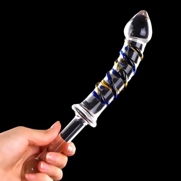 Pyrex Glass Crystal Dildo Prostate Massager Anal Butt Plug Gspot Sex Toys Adult Female Masturbation Products for Women Men Gay