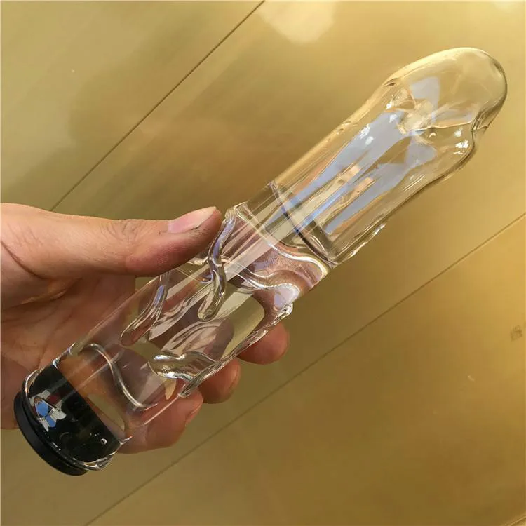 Hollow Glass Dildo Add Hot Ice Water Pyrex Anal Plug Butt Plug Fake Penis Anus Massage Wand Adult Sex Toys for Couples Gay Women