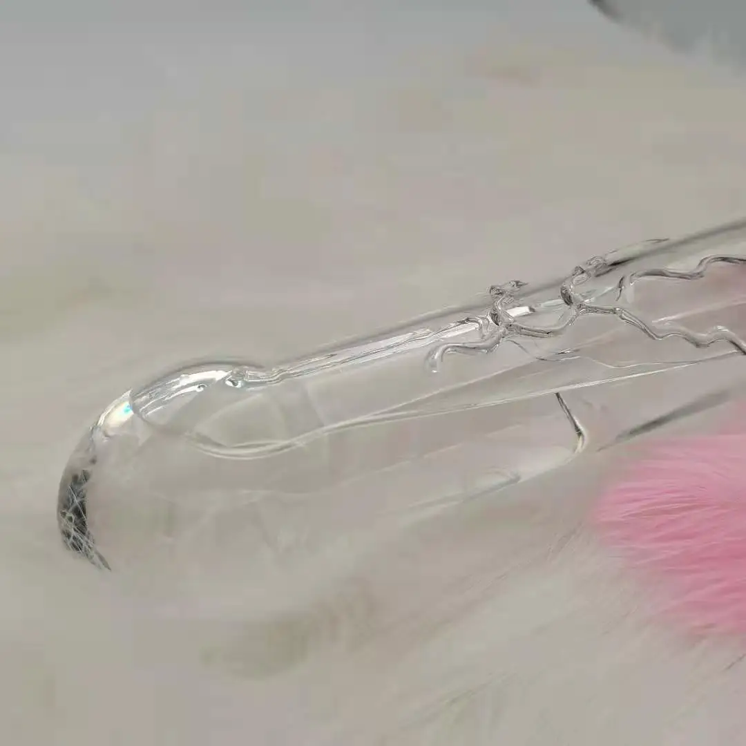 Hollow Glass Dildo Add Hot Ice Water Pyrex Anal Plug Butt Plug Fake Penis Anus Massage Wand Adult Sex Toys for Couples Gay Women