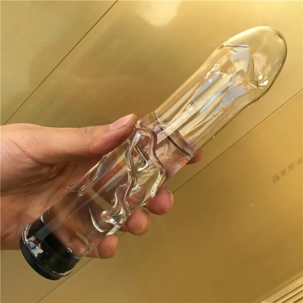 Hollow Glass Dildo Add Hot Ice Water Pyrex Anal Plug Butt Plug Fake Penis Anus Massage Wand Adult Sex Toys for Couples Gay Women