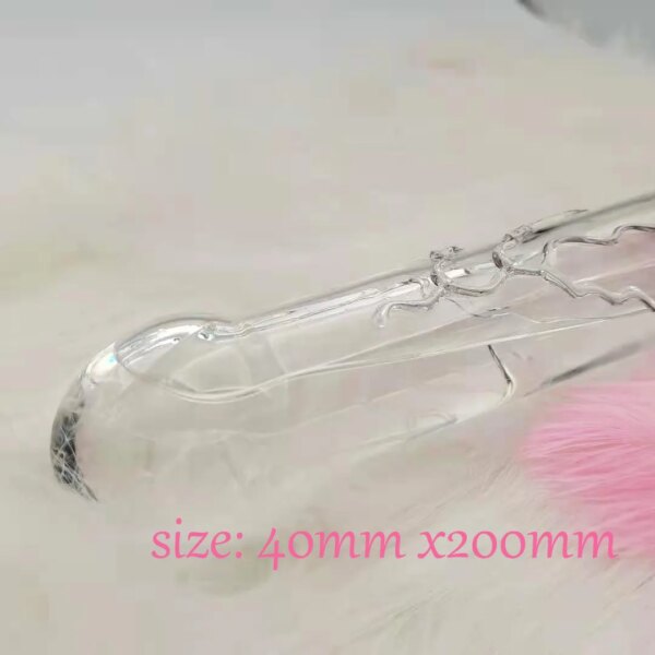 Hollow Glass Dildo Add Hot Ice Water Pyrex Anal Plug Butt Plug Fake Penis Anus Massage Wand Adult Sex Toys for Couples Gay Women