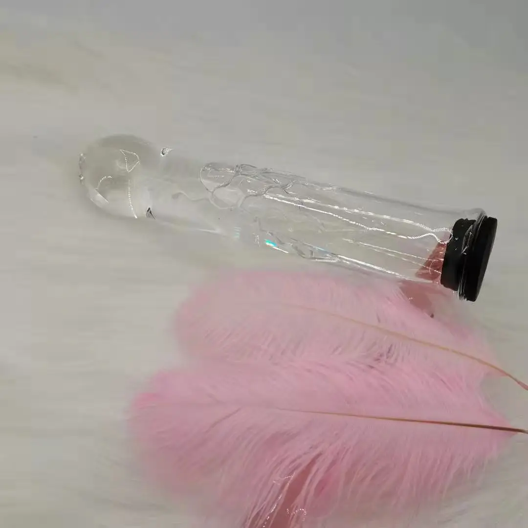 Hollow Glass Dildo Add Hot Ice Water Pyrex Anal Plug Butt Plug Fake Penis Anus Massage Wand Adult Sex Toys for Couples Gay Women