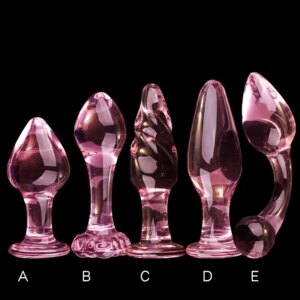 Erotic Crystal Pyrex Glass Dildo Ball Bead Fake Penis Butt Plug Sex Toys For Women Men To Prostate Massager Masturbation