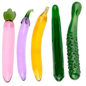Pyrex Glass Dildo Fruit Vegetable Artificial Penis Dildos For Women And Men Masturbation Sex Shop Sex toys Anal Butt Plug