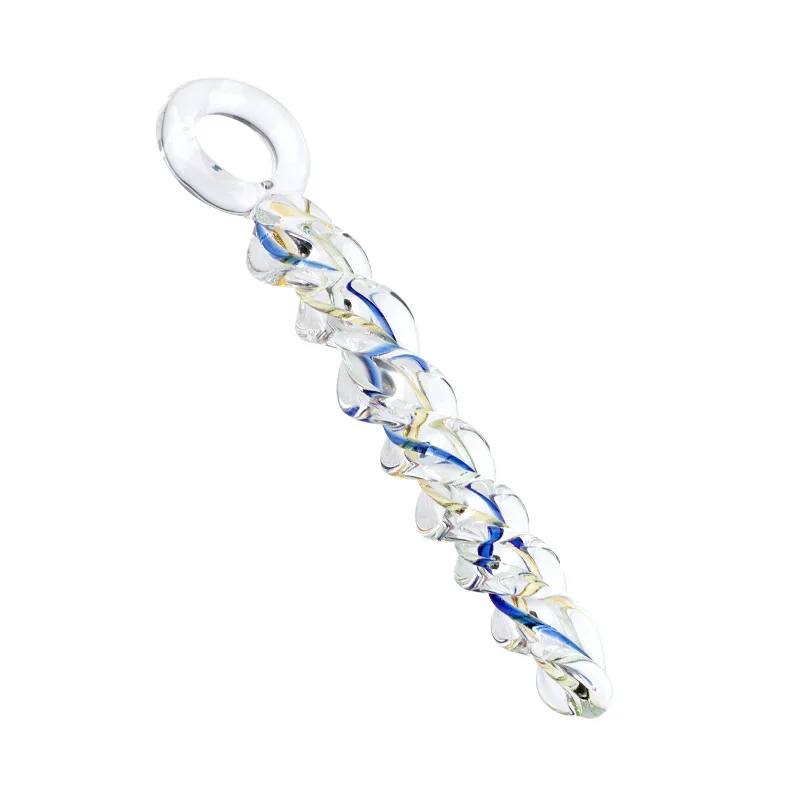 Pyrex Glass Dildo Crystal Threaded Glass Butt Plug Artificial Penis Dildos For Women Masturbator Anal Butt Plug Sex Toys For Men