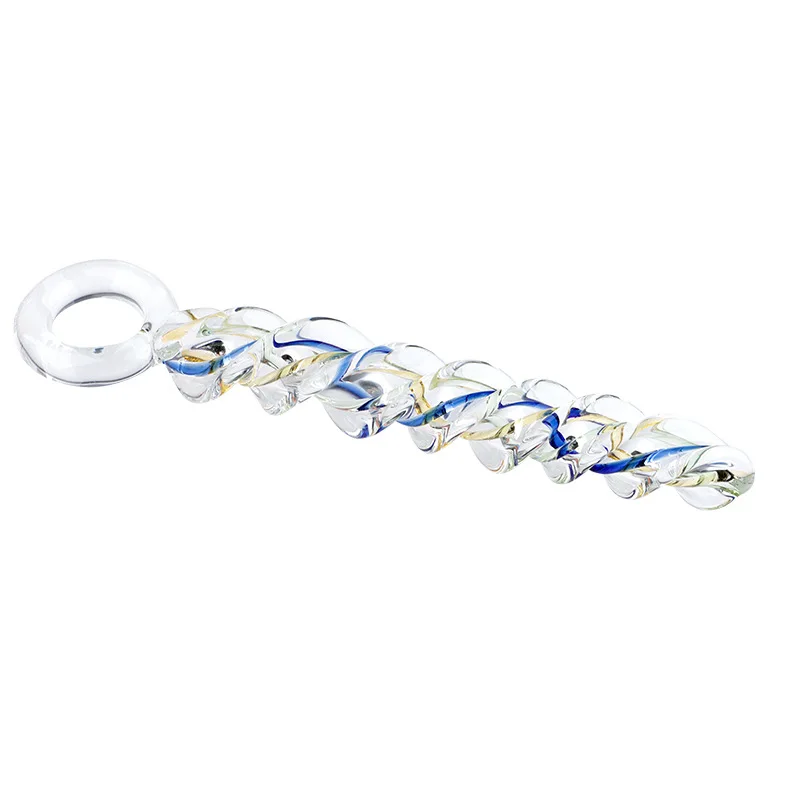 Pyrex Glass Dildo Crystal Threaded Glass Butt Plug Artificial Penis Dildos For Women Masturbator Anal Butt Plug Sex Toys For Men